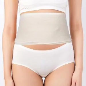 Elastic Abdominal Binder - 5.89X3.14X0.04in Cotton Breathable Elastic - Soft Latex- Abdomen for Men and Women - product information 19