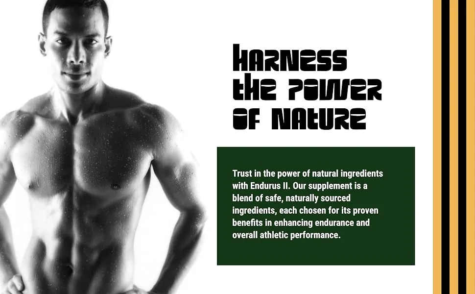 Endurus II: Athletic Performance Enhancer - Superior Stamina Energy Boost Combat Fatigue Speeds Muscle Recovery Mental Focus Support - Creatine monohydrate, Beta Alanin, energy gel, Sports Training, Power Formula, Men
