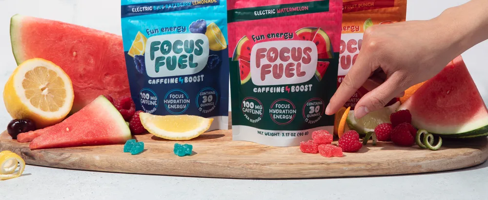 Energy Chews - Focus + Energy Gummies 100mg Caffeine per 2 Gummies Includes B12 Magnesium Electrolytes All-Natural Ingredients (Watermelon - 30 Chews 3.17oz) - caffeine energy focus gummies