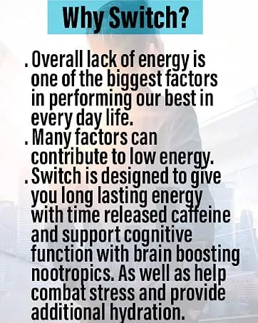 Switch Brain Boosting Nootropic Energy Supplement Increase Mental Focus & Cognitive Function Enhances Mood & Memory Alpha GPC Ashwagandha Sugar Free Energy Powder-Keto Strawberry Lemonade - Corebody Nutrition Switch, Nootropic Drink, Clean Energy Drink, Nootropic powder,Earlybird cocktail