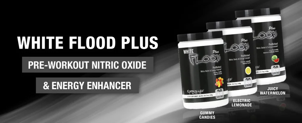 CONTROLLED LABS White Flood Plus 20 Serv Workout Optimizer Endurance & Nitric Oxide Enhancement for Workouts and Training (Juicy Watermelon) - protein bars peanut butter healthy snacks gluten free keto high low carb meal replacement bar best