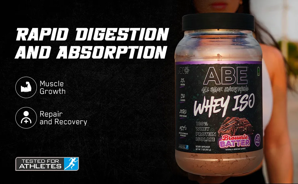 All Black Everything 25g Whey Protein Powder | Brownie Batter | 27 Servings | Whey Protein Isolate | Low Carbs & Low Sugar | MCTs - product information 15