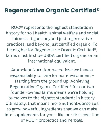 Ancient Nutrition Grass Fed Whey Protein Vanilla Bean 23g Protein 20 Servings Hydrolyzed Collagen Peptides Organic Regenerative A2/A2 Milk Protein - Brand Story