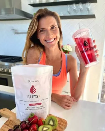 Beets+ 100% Organic Beet Root Powder Blend with Vitamins & Prebiotics for Blood Pressure Support - Beetroot Juice Powder for Heart Health - Smile
