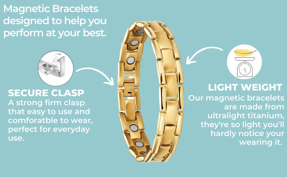 Willis Judd Mens Magnetic Bracelet - Willis Judd ultra strength magnetic therapy bracelet for men pain relief bracelet