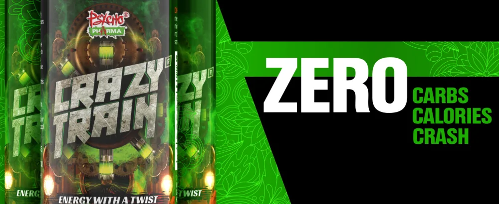 Crazy Train - Psycho Pharma’s non-alcoholic energy shot … With a Twist! (16) - crazy train