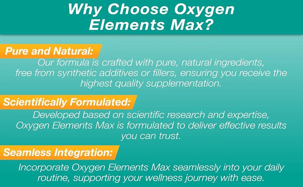 GHT Oxygen Elements Max Liquid Oxygen Drops in 1 Ounce Bottle Portable Supplement – Bolster Endurance and Stamina Cleanse Cells - Global Health Trax