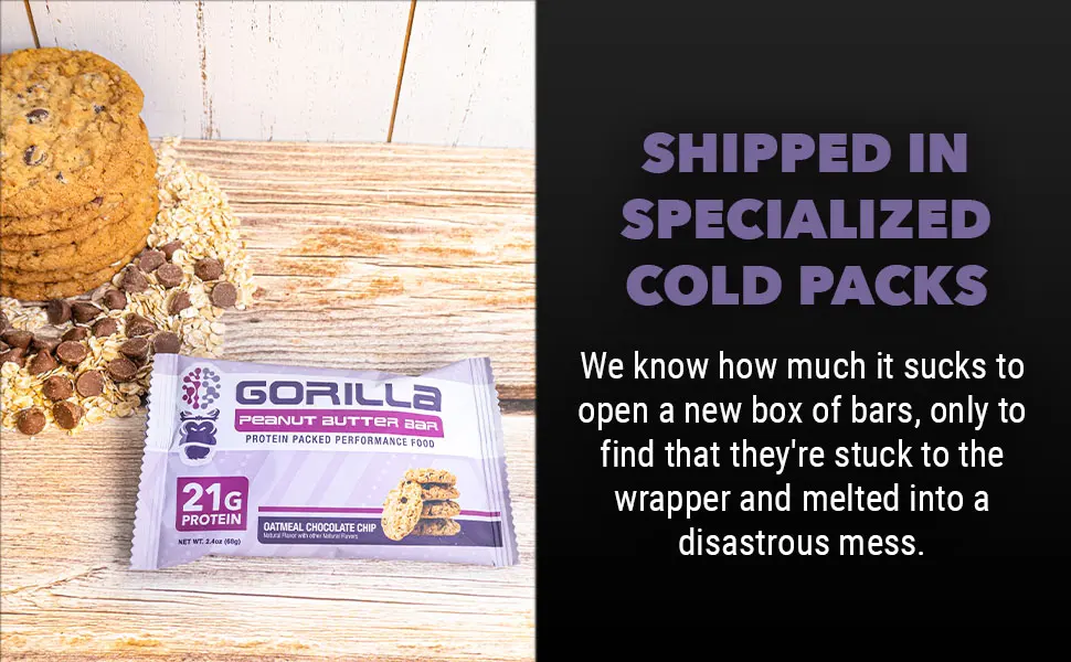 Gorilla Mind Protein Bars (Cookie Dough) - 20g High-Performance Protein Bar/Incredible Taste And Texture/Emphasis On Whey Protein Isolate - Protein Bars