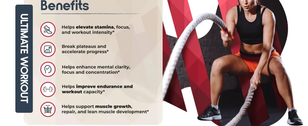 IDLife | IDFitness: Work - Peak Performance Solution Revolutionary Pre-Workout Powder to Amplify Effort Motivation Stamina and Focus. Patented Ingredients for Unparalleled Gains - 15 Sticks - IDLife