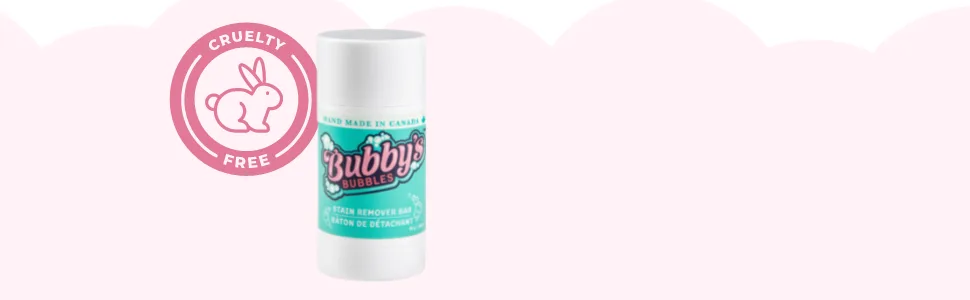 Bubby's Bubbles Eco-Friendly Stain Remover Stick A Vegan Natural Laundry Spot Remover Bar - Unscented - Bubby