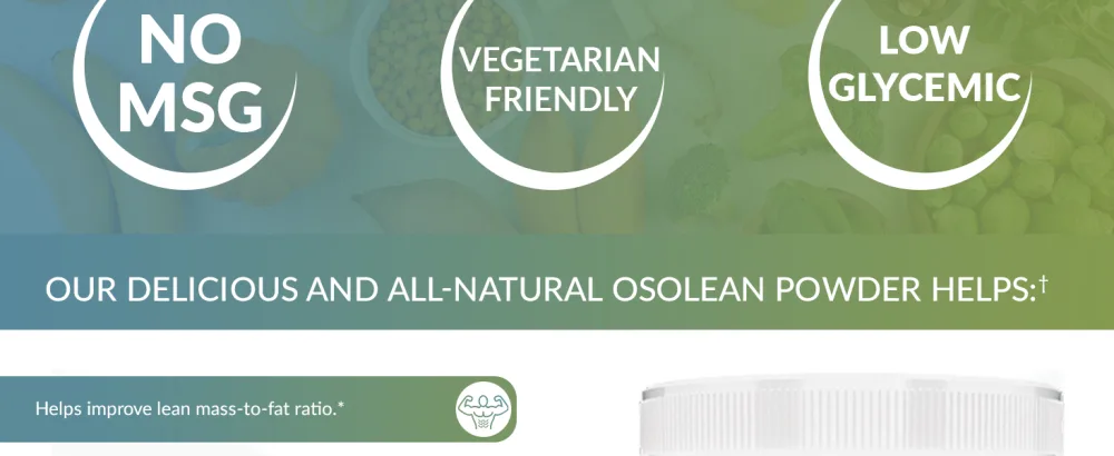 Mannatech Protein Powder OsoLean (Canister) 12.9 oz - OsoLean