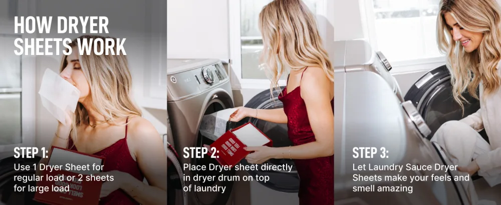 Laundry Sauce - Laundry Dryer Sheets (Egyptian Rose)) - How dryer sheet works