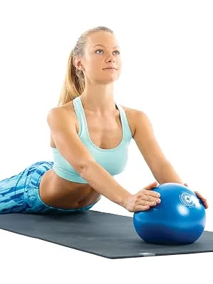 STOTT PILATES Mini Stability Ball Blue 7.5 - inch - ball merrithew stott pilates
