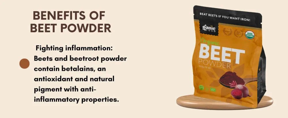 Organic Beet Root Powder 16 Ounces - Organic Beet Powder