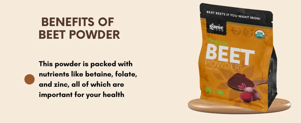 Organic Beet Root Powder 16 Ounces - Organic Beet Powder