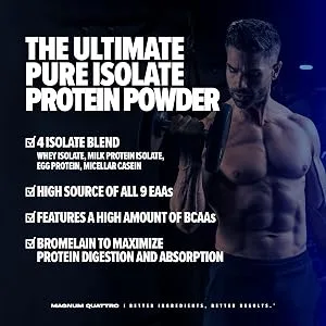 QUATTRO Magnum Nutraceuticals Vanilla Soft Serve Ice Cream 2lb - May Support Muscle Growth & Recovery - Magnum