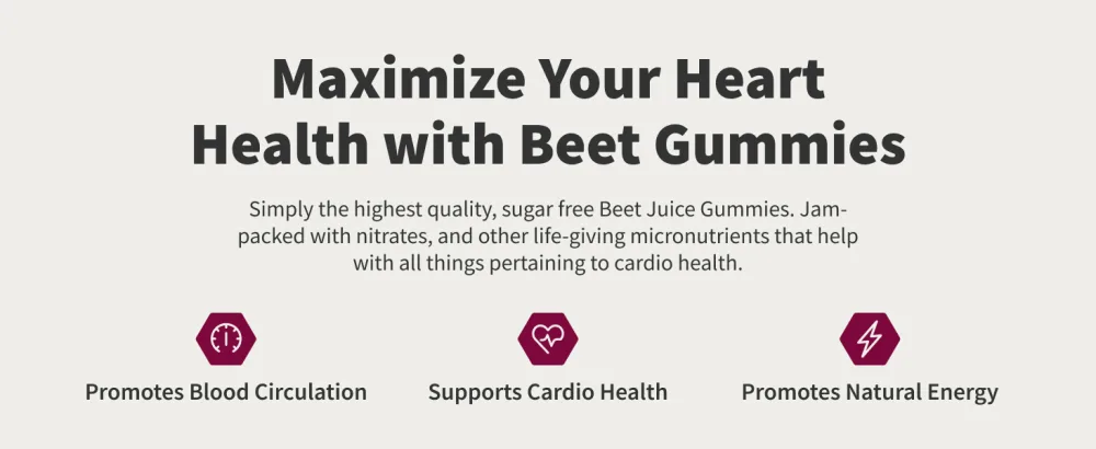Snap Supplements Nitric Oxide Beet Root Gummies - Support Healthy Blood Circulation 120 Gummies - image