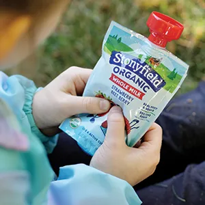 Stonyfield Organic Kids Blueberry Lowfat Yogurt, 3.5 oz. Pouch, Single Serve  Includes Live Active Cultures - Beet Berry