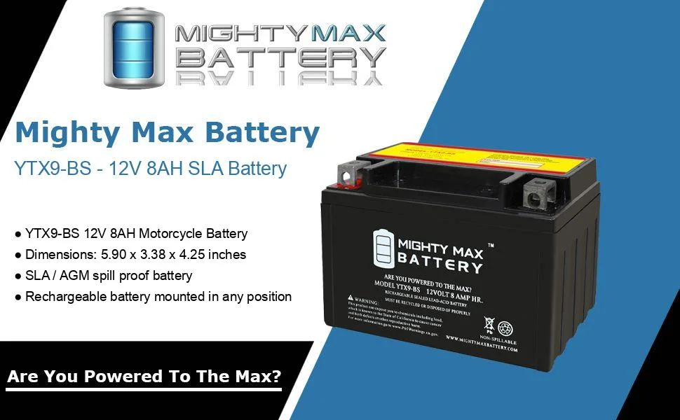 Mighty Max Battery YTX9-BS SLA Replacement Battery for Honeywell Portable Electric Generator 7000W - product information 32
