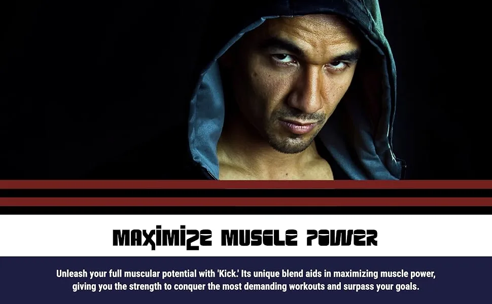 Master the Pitch: Kick - Transforming Soccer Dreams into Victories. Energy Surge Muscle Power Stamina Fuel Sharp Focus Endurance & Immune Boost + Joint Support - Boxing Endurance, Vitamin Boost, Muscle Strength, Muscle Stimulator, Strength Builder, For athletes