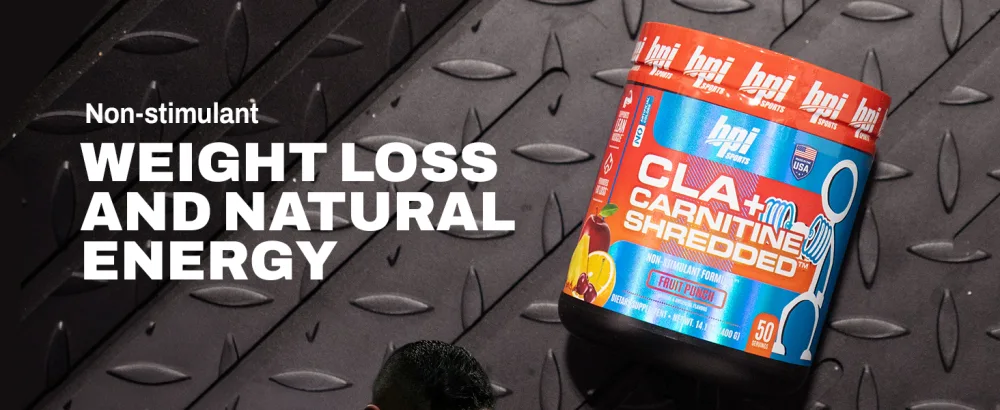 BPI Sports CLA + Carnitine Shredded Supports Lean Muscle & Promotes Fat Loss - Tropical Mango (14.1 oz. / 50 Servings) - cla_shredded