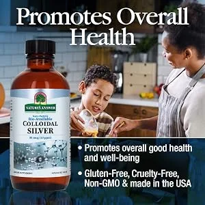 Colloidal Silver Liquid 10 PPM 50 MCG High Potency Superior Elemental Silver Liquid Salve Immune Support Supplement 4 fl. oz | Natural Immune Support | Safe Dose | High Effectiveness - Colloidal Silver, Colloidal Silver Liquid, Colloidal Silver Supplement, Colloidal Silver Daily