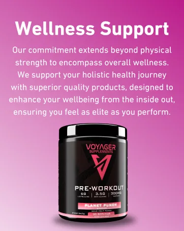 Pre-Workout | Rocket Razz | Clinically Dosed for Intense Pumps Peak Energy and Laser Focus | All-Natural Formula with Citrulline + Beta Alanine + Caffeine | 30 Servings - Voyager supplements is committed to your well-being. We support your holistic health journey.