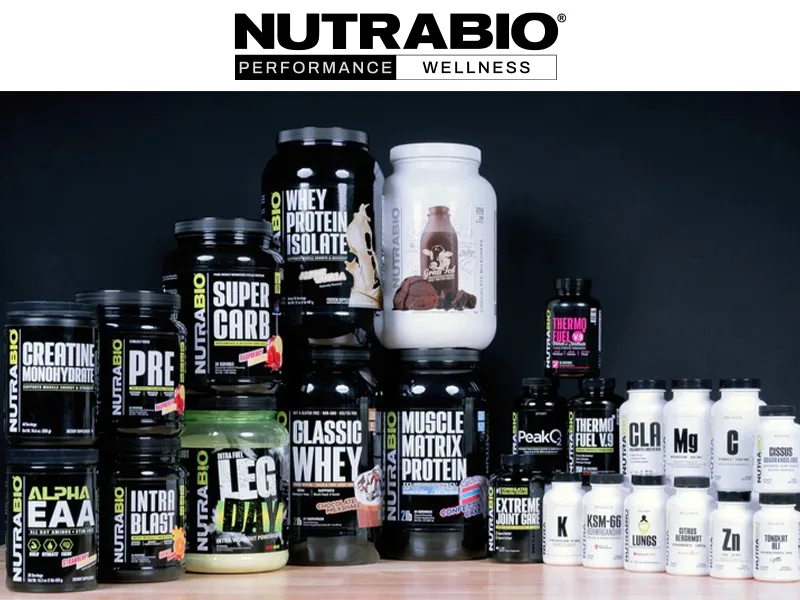 NutraBio Extreme Nitric Stack Nitric Oxide and Cell Volumizing Formula- 30 Servings (Blood Orange) - nutrabio product lineup