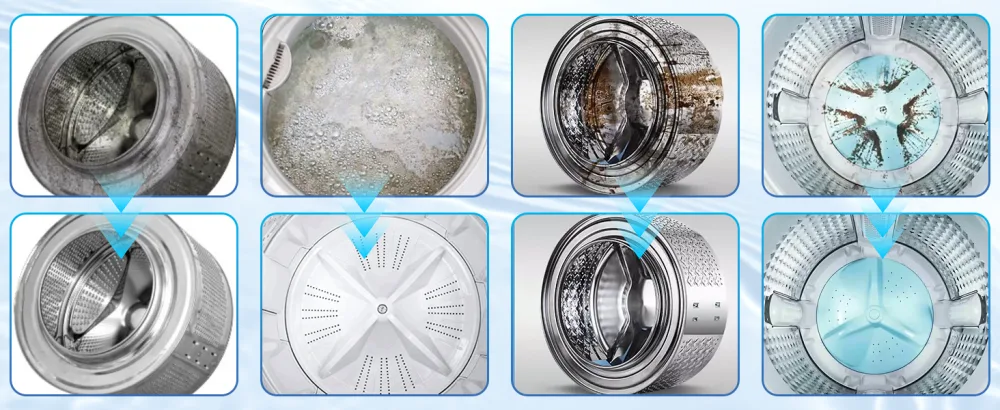 Washing Machine Cleaner 32 Tablets Washer Machine Cleaner Household Supplies Deep Cleaning Tablets for Front Loader Top Load Washer and HE - washing machine cleaner
