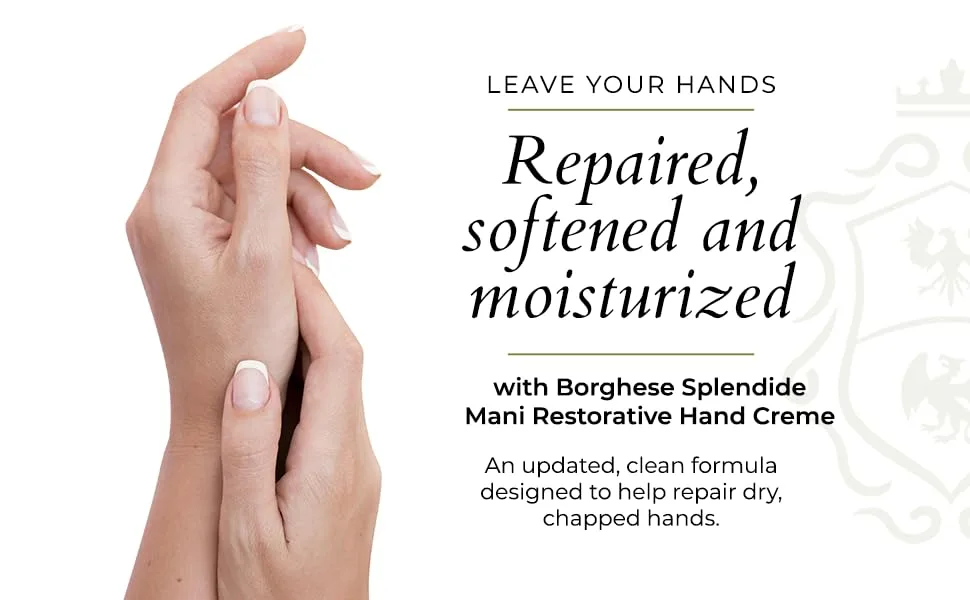 Borghese Splendide Mani Restorative Hand Creme - Hand Cream For Dry Hands - 3.4 FL Oz - Splendide Mani Restorative Hand Creme