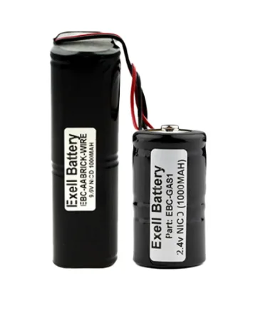 Exell Emergency Lighting Battery for ELB1P201N1 White MOLEX ANIC0027 Lithonia ELB1P201N1 - Exell Custom Battery Packs, Rechargeable, Hobby Pack, NiCad, NiMH, w/ Leads, Remote, 6V, 4V, 12V