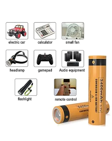 16650 Rechargeable Battery 2500mAh 3.7V Li-ion Rechargeable Battery with Button Top for Flashlights Torches - product information 4