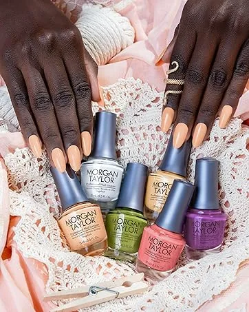 Morgan Taylor No Boundaries Collection Nail Polish Nail Lacquer Fall Nail Polish Long Lasting Nail Polish 0.5 oz Afternoon Escape - spring
