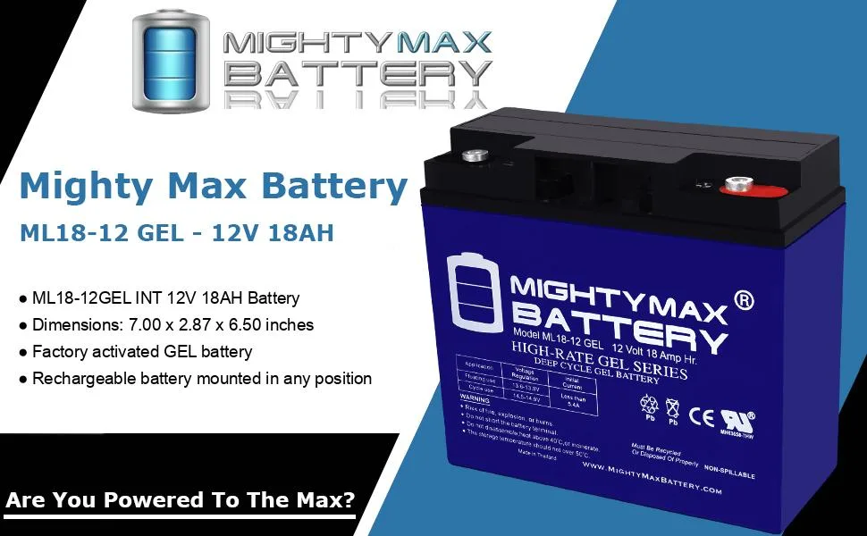 Mighty Max Battery 12V 18AH Gel Battery for DR Field and Brush Mower - product information 32