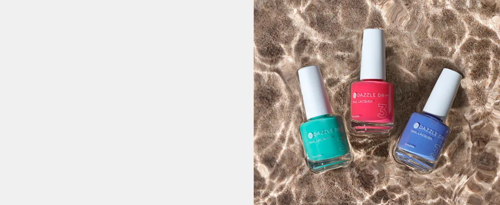 Dazzle Dry Nail Lacquer (Step 3) - Cherry Parfait - A medium bright pink with raspberry undertones. Full coverage cream. (0.5 fl oz) - lacquers