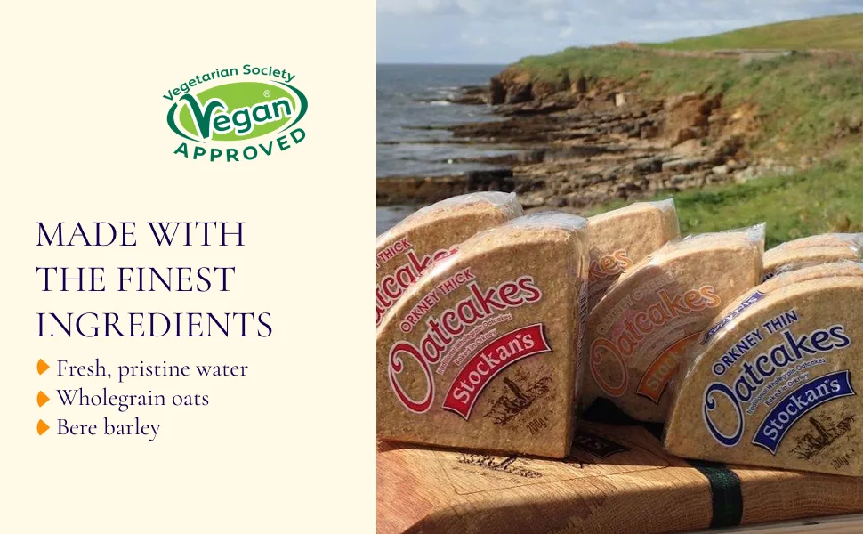 Stockans Original Thick Oatcakes (Pack of 2) 7 Ounce (Pack of 2) - Made with the finest ingredients
