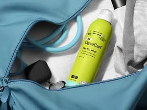 DevaCurl Dry No-Poo Moisturizing Dry Shampoo | Non-Drying Formula | Invisible Finish | For All Curly Hair Types - gym bag
