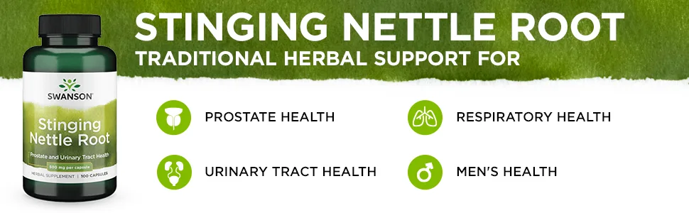 Stinging Nettle Root 500 mg 100 Caps - Swanson Stinging Nettle Root