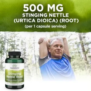 Stinging Nettle Root 500 mg 100 Caps - Swanson Stinging Nettle Root