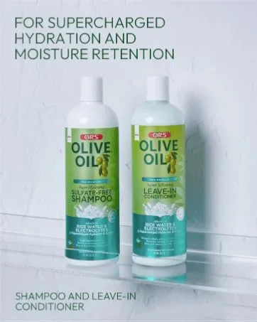 Olive Oil Max Moisture Super Nourishing Daily Curl Crème infused with Rice Water & Electrolytes for Supercharged Hydration & Growth (8.0 oz) - MaxMoisture