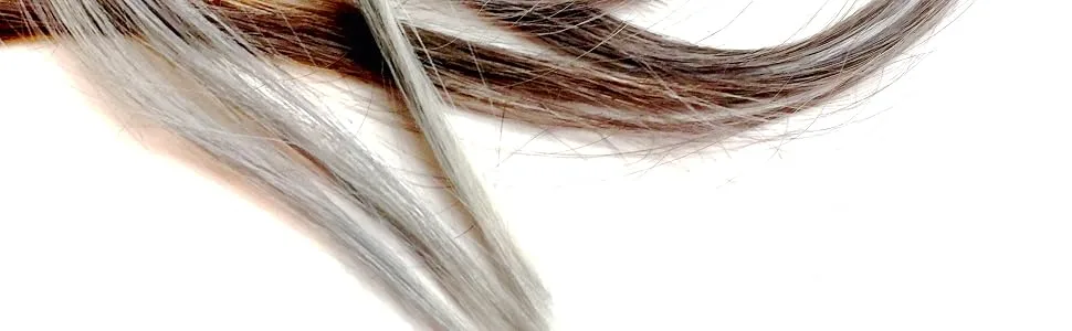 Temporary Root Touch Up and Hair Color Gray (Titanium) - Titanium gray hair swatch