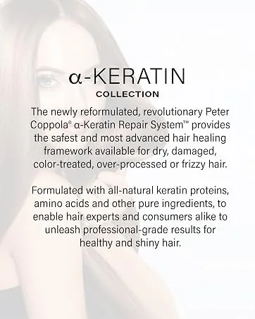 Peter Coppola A-keratin Express Smoothing Treatment - Formaldehyde-free Formula for Straight Voluminous or Curly Hair Effects Up to 1.5 Months - Peter Coppola