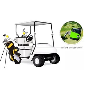 STICKIT Magnetic Rangefinder Strap | Strong Magnet Securely Holds to Golf Carts and Golf Clubs for Easy Access | Slim, Form Fitting, Size Adjustable Gen3 Red - golf; towel; rangefinder; golfer; magnetic; stickit; golf cart; range; distance; length