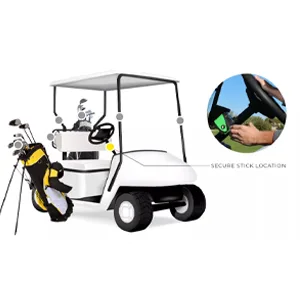 STICKIT Magnetic Rangefinder Strap | Strong Magnet Securely Holds to Golf Carts and Golf Clubs for Easy Access | Slim, Form Fitting, Size Adjustable Gen3 Red - golf; towel; rangefinder; golfer; magnetic; stickit; golf cart; range; distance; length
