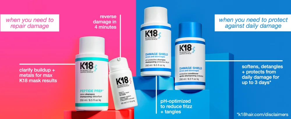 K18 Damage Shield Protective Conditioner Protects Hair from Daily Damage Improves Strength & Shine 8.5 Fl Oz - Damage Shield