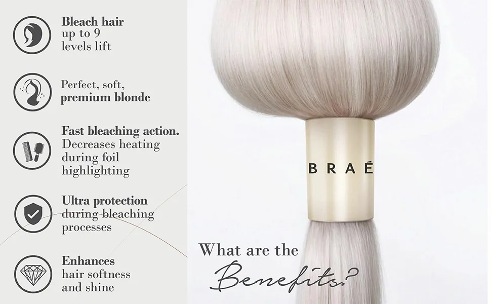 BRA Wanna Be Blond Shiny-Blond Developer - Ox 10 Vol.3% 30.43 fl.oz Gentle Formula for Even Lift and Tone Universal Oxidizer Ox 10 Vol. 3% - product information 11