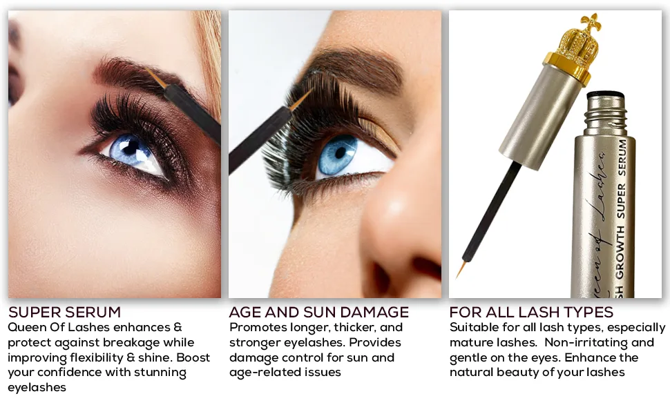 Premium Eyelash Growth Serum: Lash Enhancing Serum with Ginseng Root Extract & Peptides Advanced Formula to Boost Longer Fuller Thicker & More Defined-Looking Lashes 8ml - lash growth serum, lash boosting serum, lashes, eye lashes, eyelash, eyelashes, longer lashes