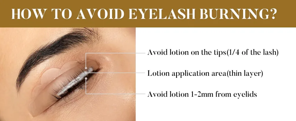 Lash Lift Kit Professional Eyelash Perm Kit Safe Perming Wave Semi-Permanent Lash Curling for Salon - How To Avoid Eyelash Burning?