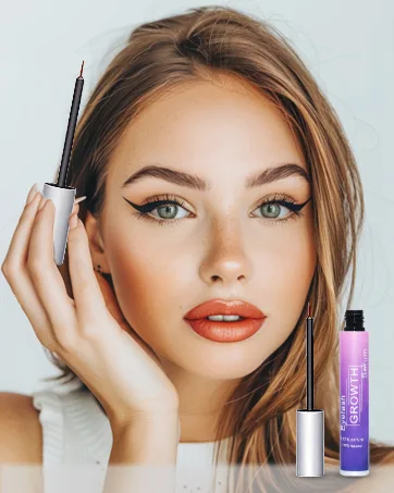 Premium Eyelash Growth Serum and Eyebrow Enhancer by Aomock Lash Serum - 5ml Lash Boost Serum for Longer Fuller Thicker Lashes & Brows violet - product information 5