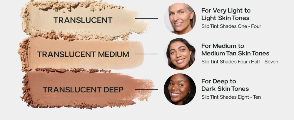 Saie Airset Radiant Loose Setting Powder - Weightless Translucent Powder to Set Smooth + Diffuse - Formulated with Hydrating Squalane - Translucent (0.14 oz) 01 - Translucent - swatch examples